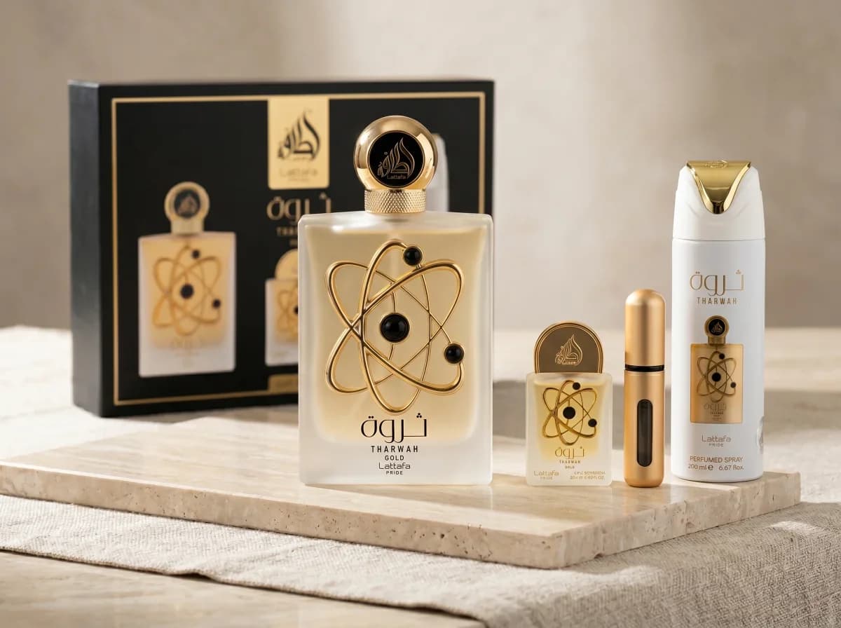 Lattafa Tharwah Gold Gift Set Gift set 100 ml miniatura 4