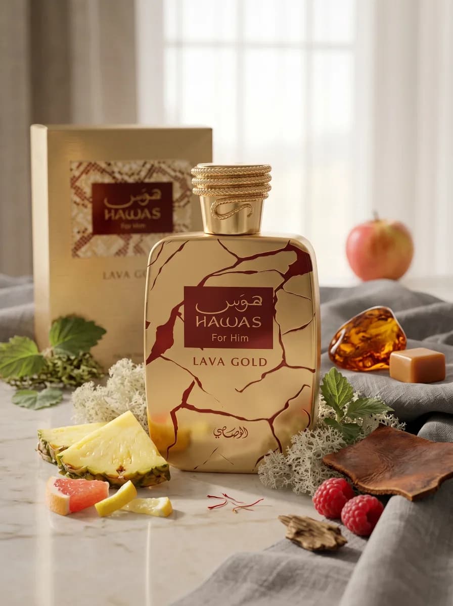 Rasasi Hawas Lava Gold EdP / Eau de Parfum 100 ml miniatura 2